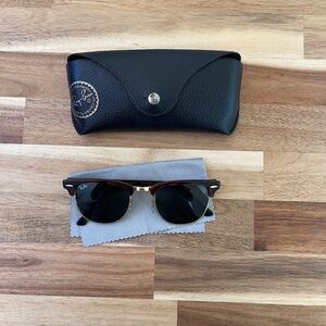 Ray-Ban Clubmaster Sunglasses - Tortoise shell, green lenses